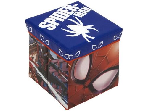 Spiderman - Taburete Contenedor 30X30X30Cm