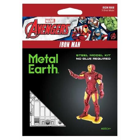Replica Iron Man 3D Maqueta Metal Model kit Iron Man Avengers