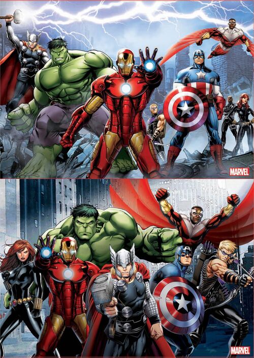 Puzzle 2 x 100 Piezas Avengers