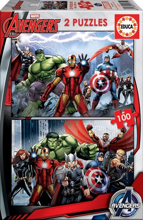 Puzzle 2 x 100 Piezas Avengers