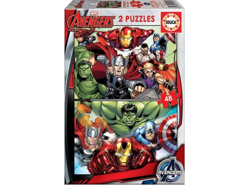 Puzzle 2 x 48 Piezas Avengers