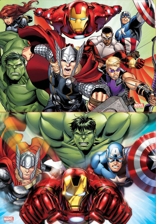 Puzzle 2 x 48 Piezas Avengers