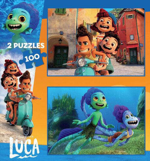 Puzzle Educa Luca Disney de 2 x 100 Piezas