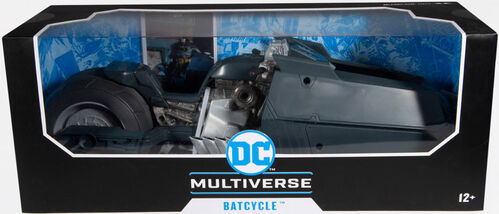 Figura DC Multiverse Vehculo White Knight Batcycle