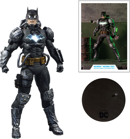 Figura DC Cómics The Batman Hazmat Suit Gold Label 18cm