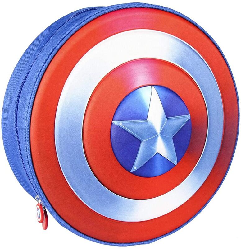 Mochila Infantil 3D Premium Avengers Capitan America