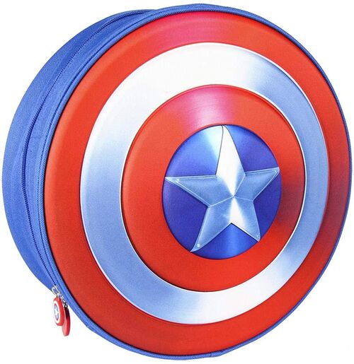 Mochila Infantil 3D Premium Avengers Capitan America