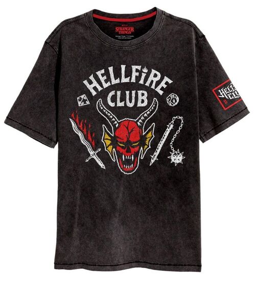 Camiseta Stranger Things HellFire Crest XL