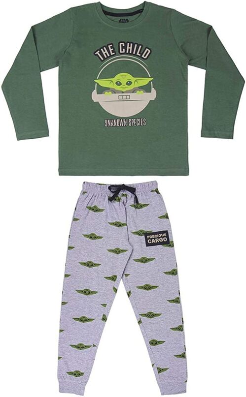 Pijama Largo Single Jersey Mandalorian The Child