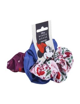 Accesorios Pelo Coletero De Tela 3 Piezas Minnie Accesorios Pelo Coletero De Tela 3 Piezas Minnie