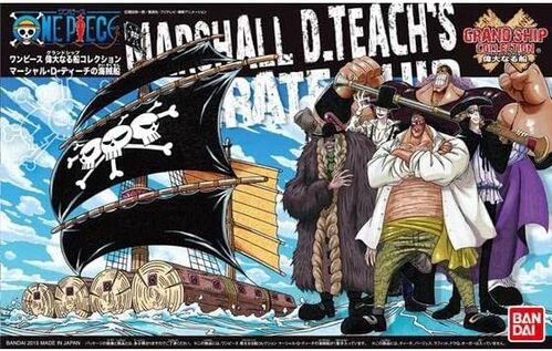 Maqueta One Piece Barco Marshall D Teach 14cm