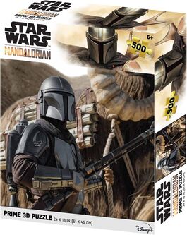 Puzzle lenticular 61x46 cm The Mandalorian Mandaloriano 500 piezas