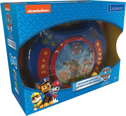 Reproductor Paw Patrol CD con micrfono