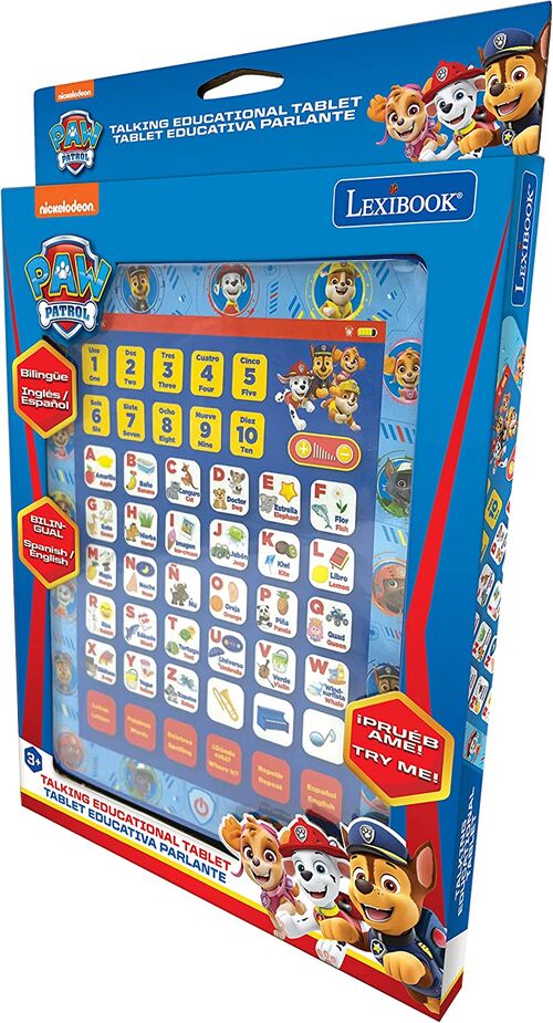 Tablet Paw Patrol Palabras Español-Inglés