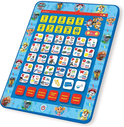 Tablet Paw Patrol Palabras Espaol-Ingls