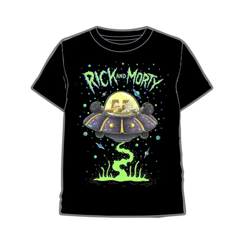 Camiseta Rick y Morty Nave