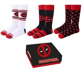 Calcetines Deadpool 3 piezas Calcetines Deadpool 3 piezas