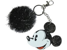 Llavero Acrílico Pompón Mickey Llavero Acrílico Pompón Mickey
