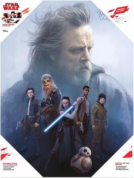 Grupo Resistencia Póster De Vídrio 30X40 Star Wars Ep Viii