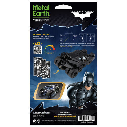Maqueta Batman Batmóvil Metal Earth