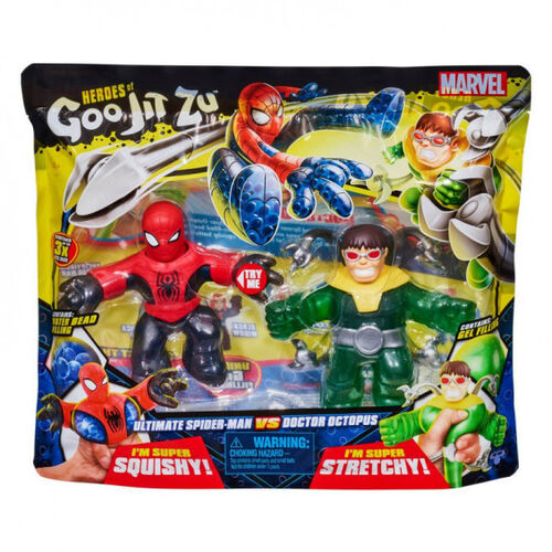 Juguete de acción Spiderman vs Octopus Goo Jit ZU