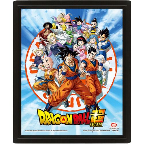 Póster 3D Dragon Ball Goku & Z Fighters