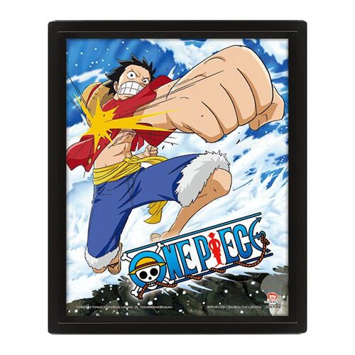 Póster 3D One Piece Gum Gum Pistol
