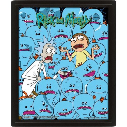 Póster 3D Rick Y Morty Portal