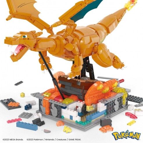 Maqueta Motion Charizard Mega Construx 1664 Piezas Pokemon