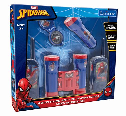 Kit Spiderman Aventura Walkie Talkie