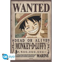 Póster One Piece Wanted Luffy
