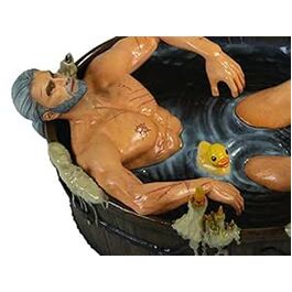 Figura Geralt in the Bath The Witcher 3 Wild Hunt  - Resina - 9 cm