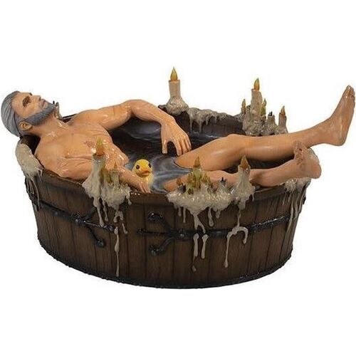 Figura Geralt in the Bath The Witcher 3 Wild Hunt  - Resina - 9 cm