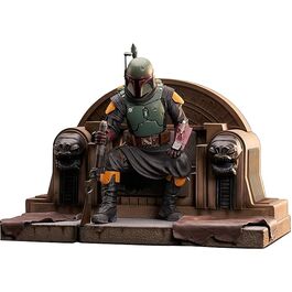 Boba Fett On Throne Figura 24X31 Cm Star Wars The Mandalorian Pre