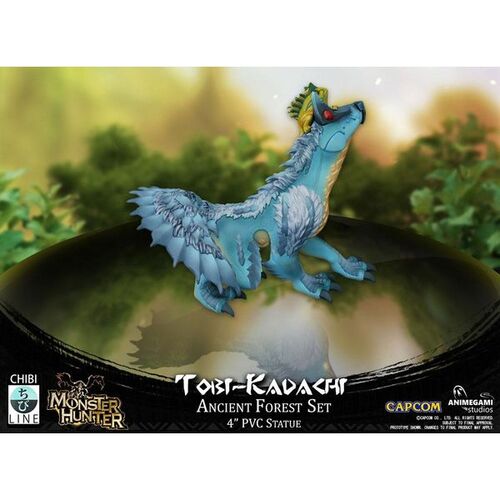 Figura Tobi-Kadachi Resina 10 Cm Capcom Monster Hunter Pvc Chibi Statue