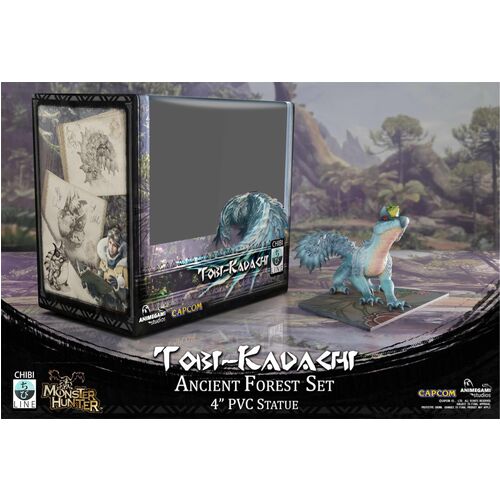 Figura Tobi-Kadachi Resina 10 Cm Capcom Monster Hunter Pvc Chibi Statue