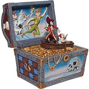 FIGURA DISNEY PETER PAN ESCENA COFRE DEL TESORO