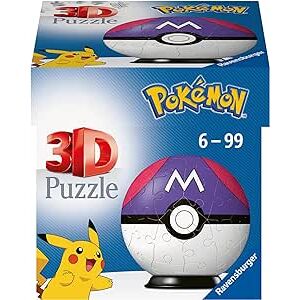 Puzzle Pokémon Pokeball Master Ball 3D