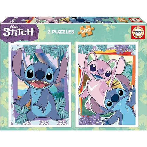 Puzzle 2X500 STITCH DISNEY