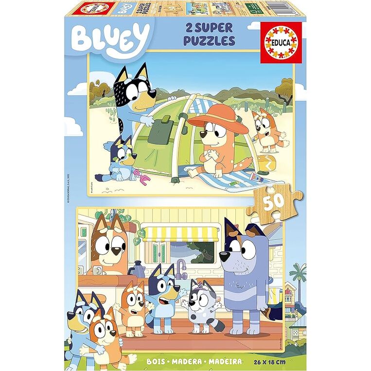 Puzzle Infantil Bluey 2x50