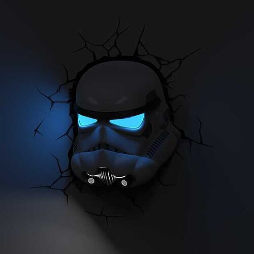 Lámpara 3D Star Wars Stormtrooper