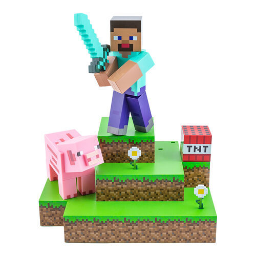 Lmpara Minecraft Diorama Steve