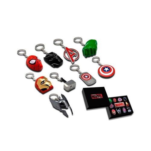 Llaveros Marvel 3D Caja de Coleccionista