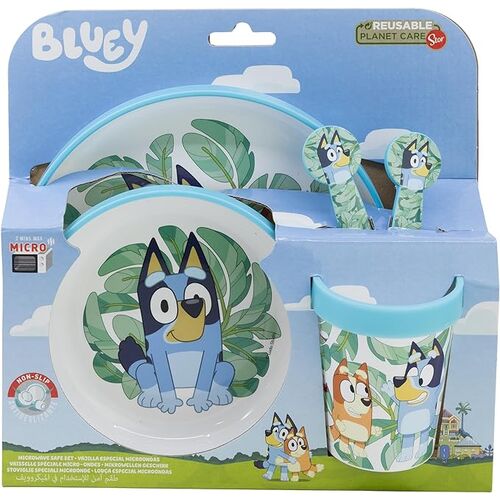 Vajilla con Platos Bluey
