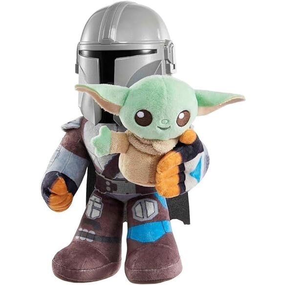 Peluche Mandalorian con Grogu