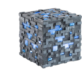Réplica Minecraft Coleccionista Mena De Diamante Luminosa