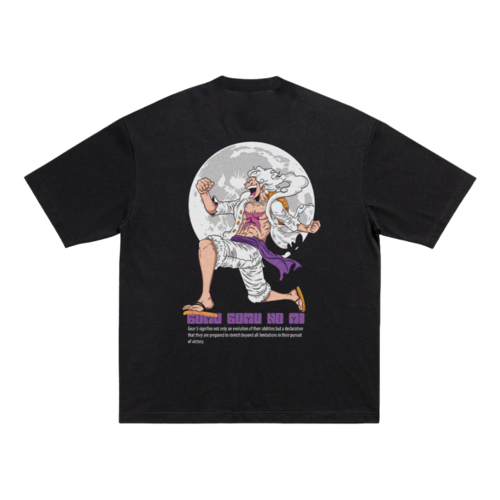 Camiseta Anime Gomo Gomo No Mi Black Tee