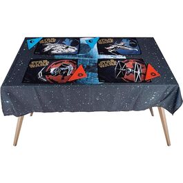 Estrella De La Muerte Set Mantel + 4 Salvamanteles + Servilletas Star Wars