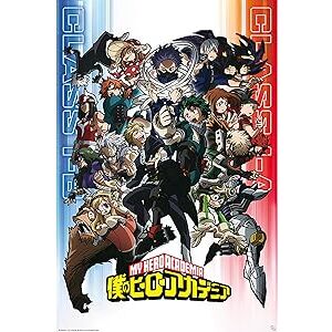 Póster my hero academia 91x61 cm