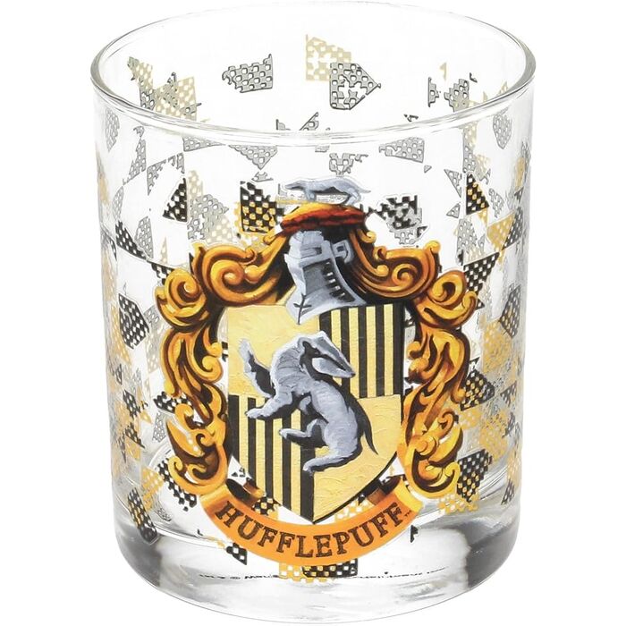 Vaso Cristal Logo Hufflepuff Harry Potter